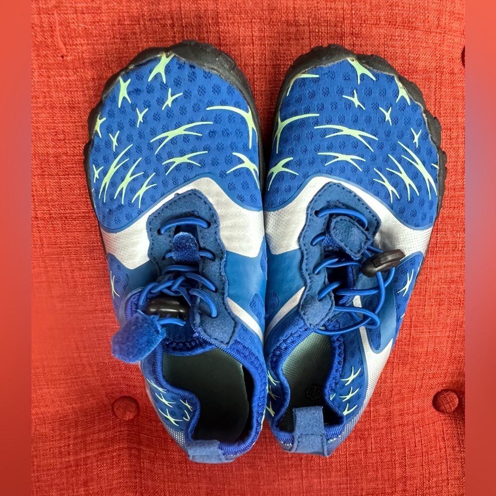 Blue and White Mesh Water Shoes for Aquatic Adventures